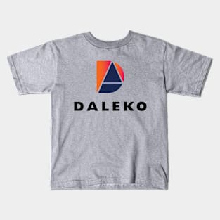 Daleko logo - dark vertical Kids T-Shirt